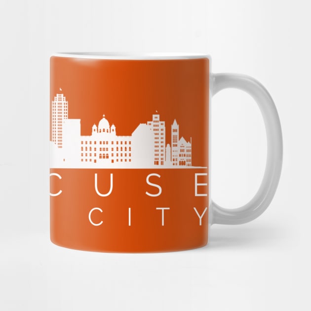 Syracuse is the city minimalist Syracuse City Skyline Graphic Gift by BadDesignCo